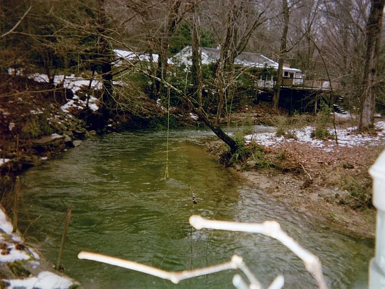 River in backyard