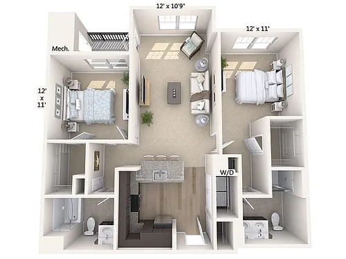 Floor plan B2-1115sq-Stainless