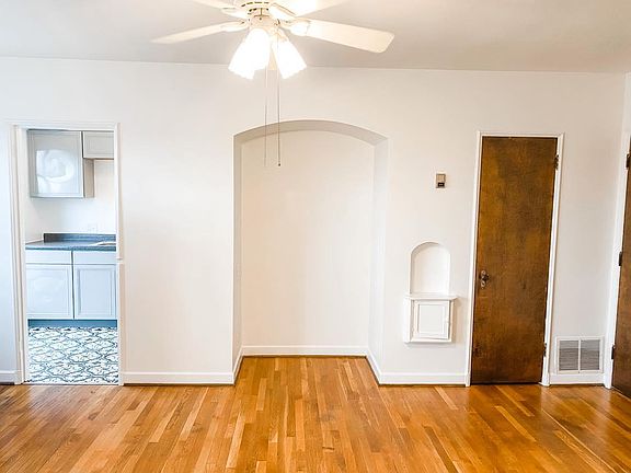Vintage built-ins add to the charm.
