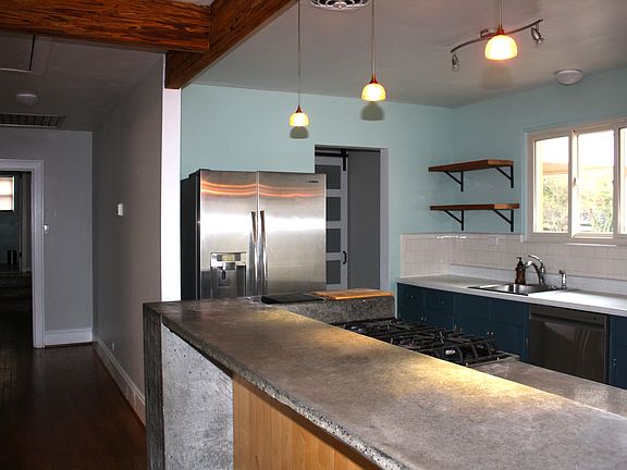 Kitchen bar and front hall