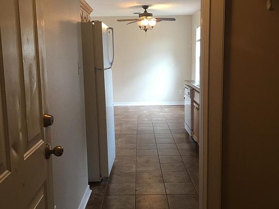 Laundry area looking into kitchen