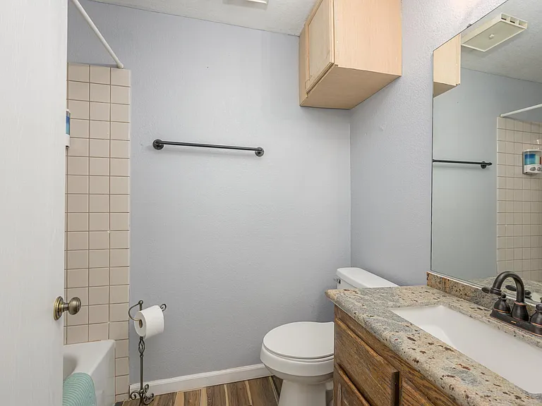 Half bathroom in hall, use for guests