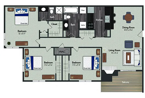 Floor plan Cottonwood