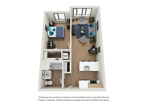 Floor plan 1B-9