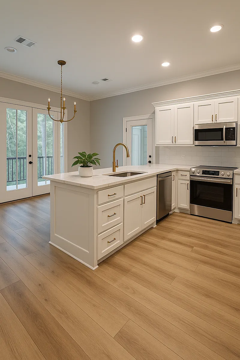 UPDATED KITCHEN features new appliances and room for cozy sitting area or table. - 7 Songbird Ln