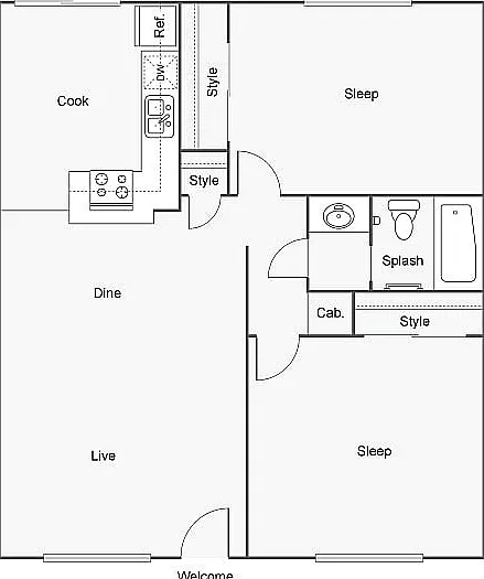 Azure 2x1 Floorplan Azure 2x1 Floorplan