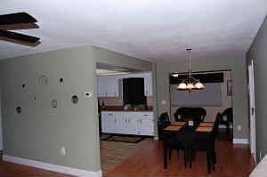 new counters, new laminate wood flooring, new tile kitchen & laundry room