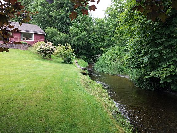Creek in front of house