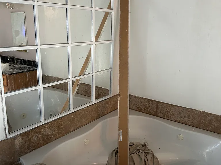 Master bath being renovated