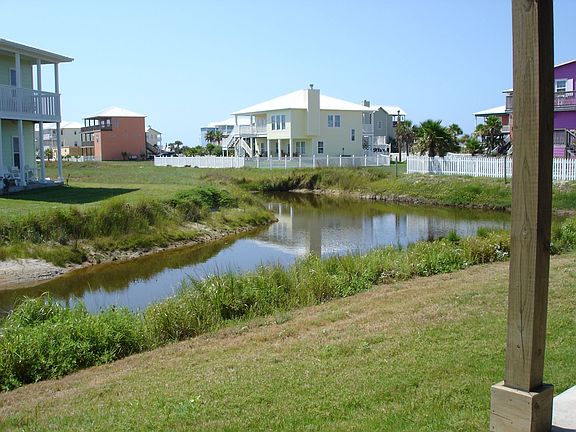 Waterway beside house...