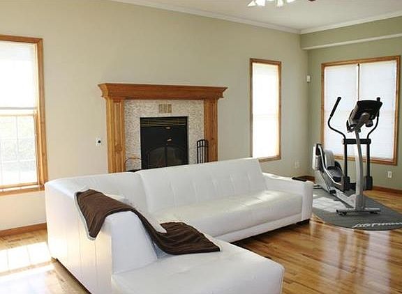 Great room with fireplace