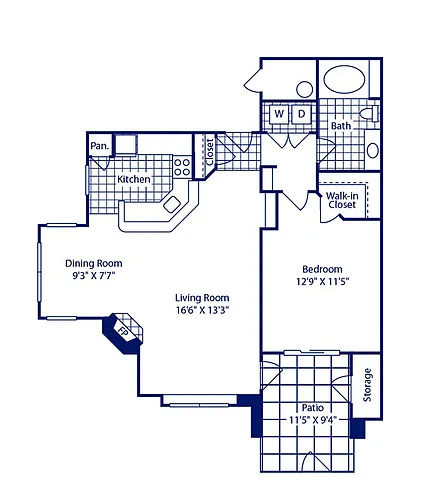 Floor plan 1B