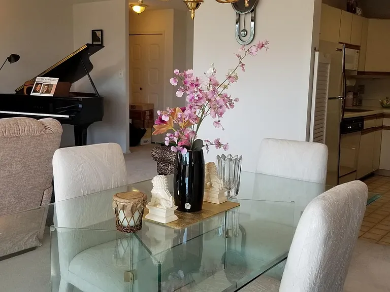 Dining room and living room in a lovely open floor plan
