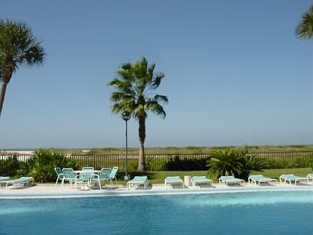 Beach front pool