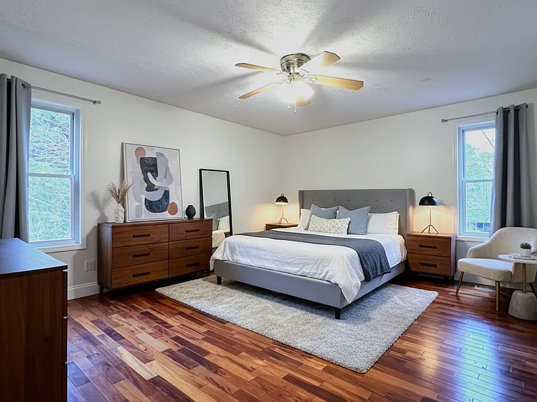 Primary Bedroom Staging view