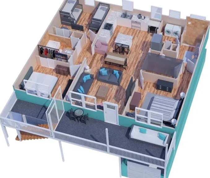 3D floor plan