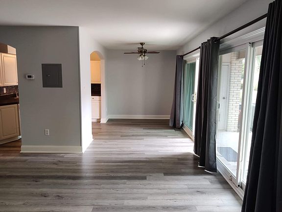 View of dining room from living room.