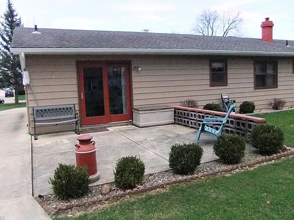 Rear patio off kitchen.