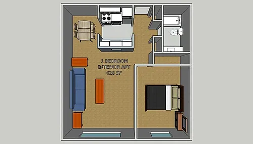 Floor plan 2 Bedroom