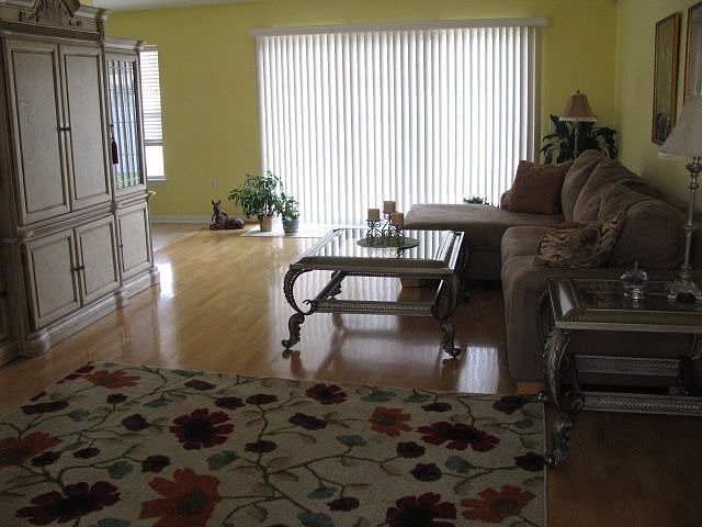 Living Room - gleaming hardwood floors