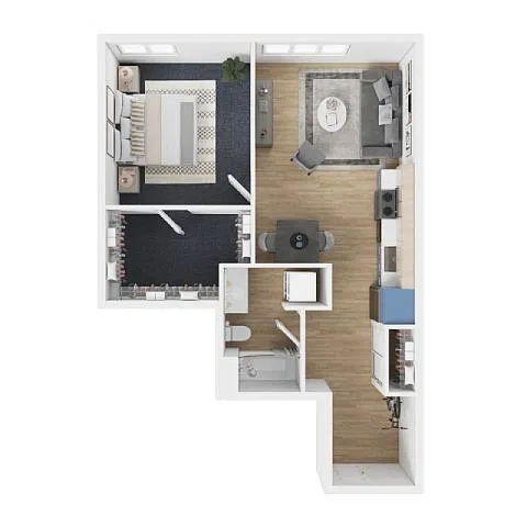 Floor plan 1X1 - C5
