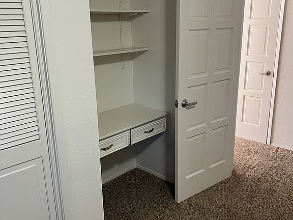 2nd bedroom. Built in desk, large closet