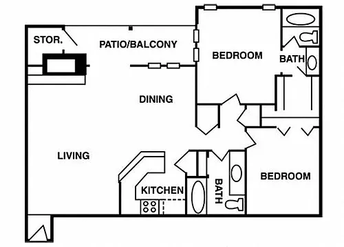 Floor plan 2B