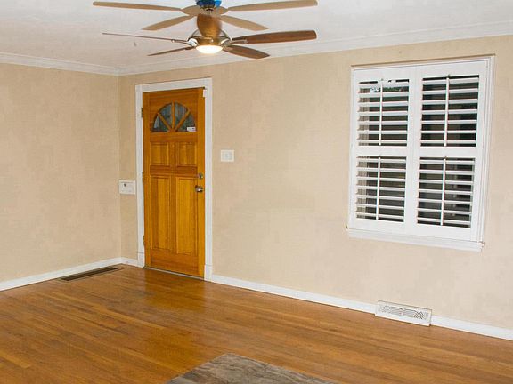 Front door and living room area. 