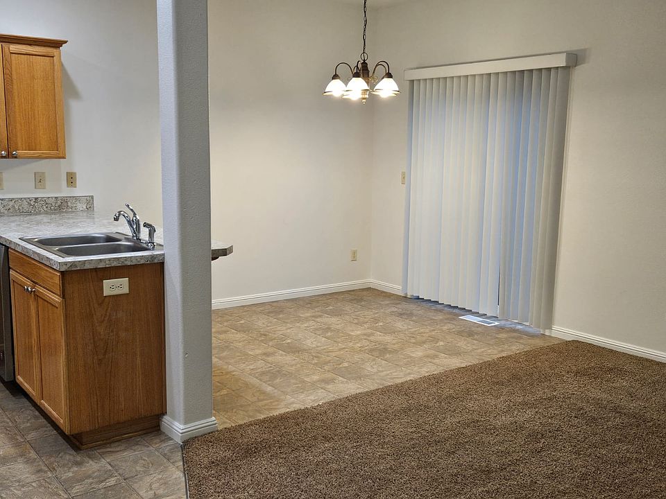 View into kitchen and dining room