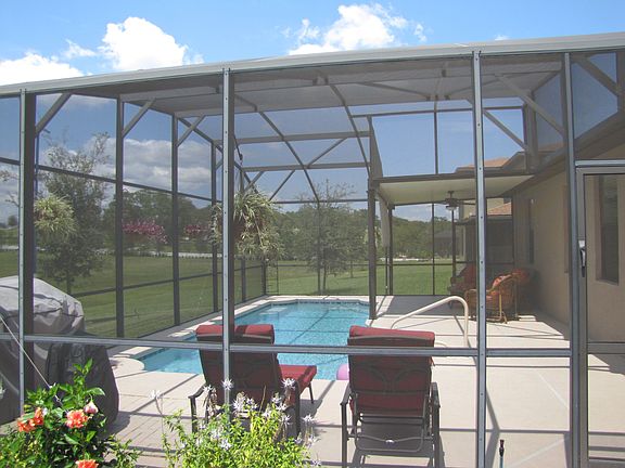 Screened in pool