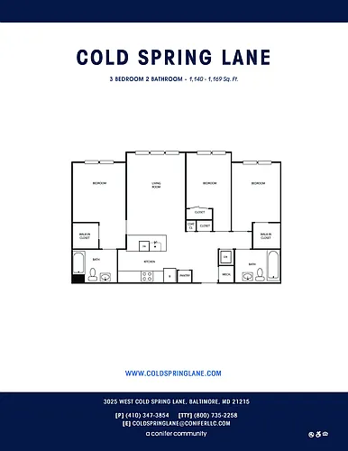 Floor plan 3 Bedroom