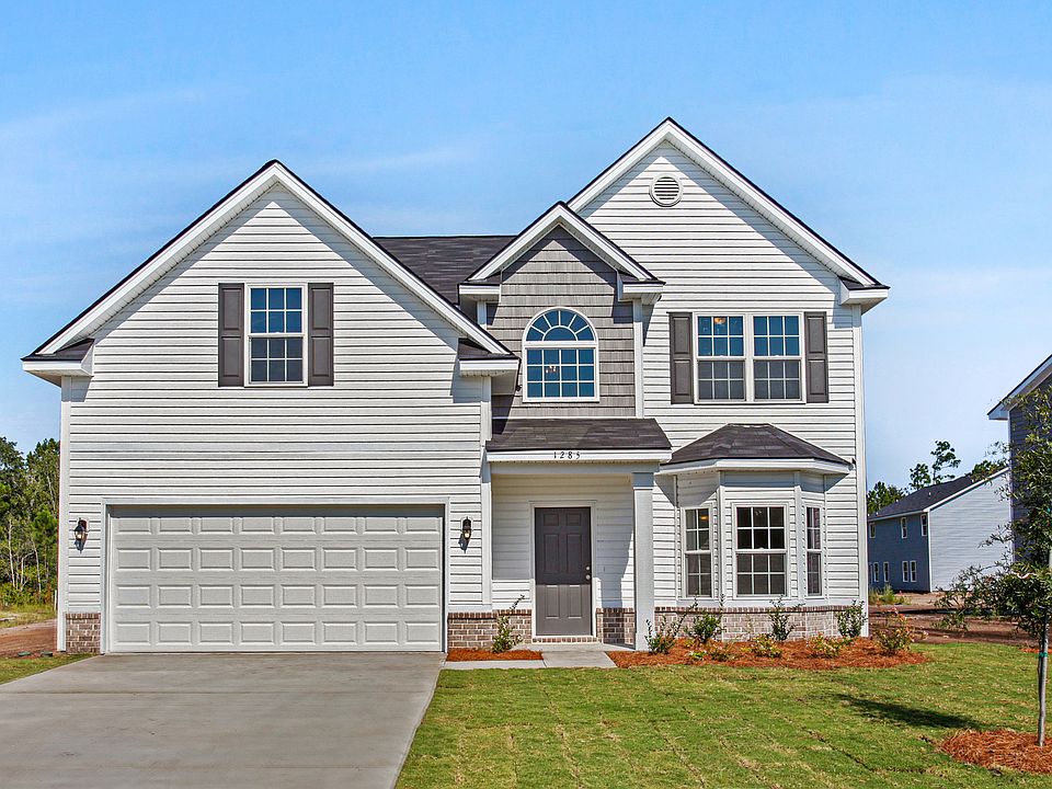 Elevation A featuring optional brick skirt