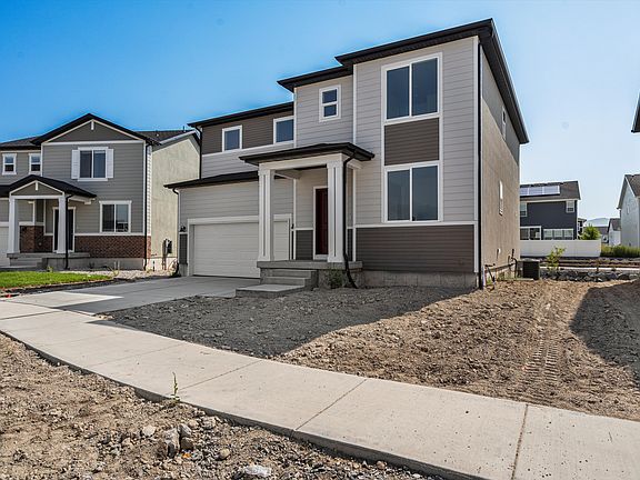 The Moab floorplan exterior image taken at a Meritage Homes Community in Eagle Mountain, UT.