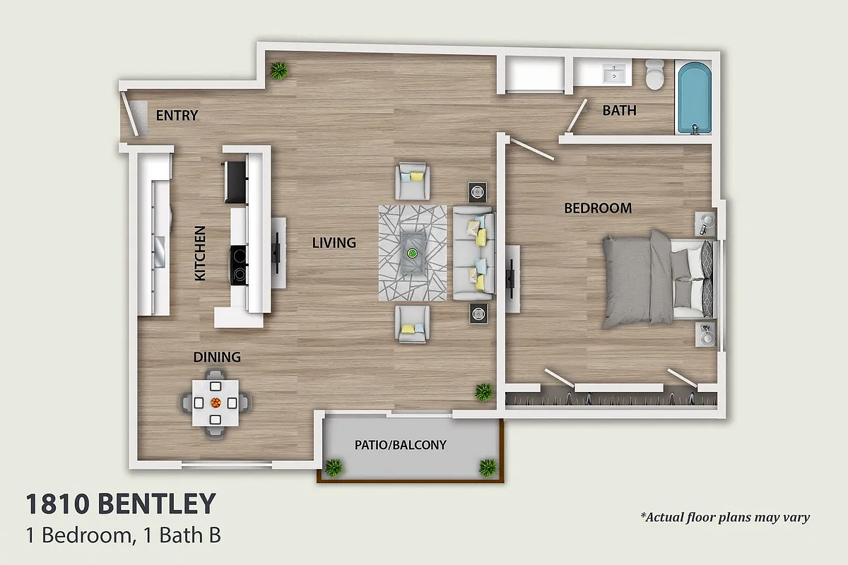 Floor plan 1 Bedroom