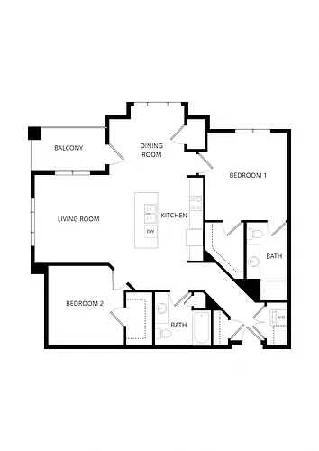 Floor plan 2X2 G