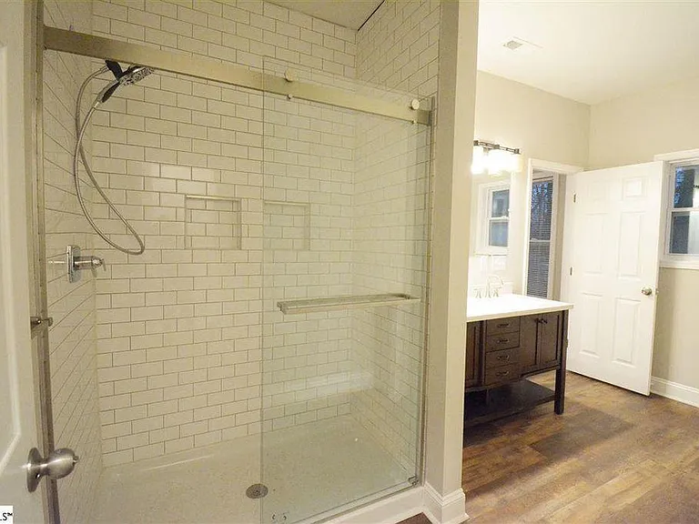 Fully Tiled Over-Sized Master Shower