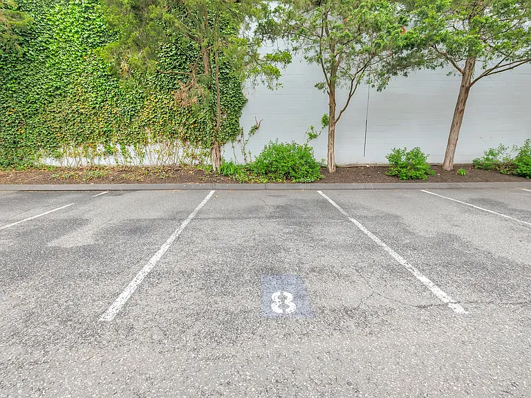 Reserved parking space