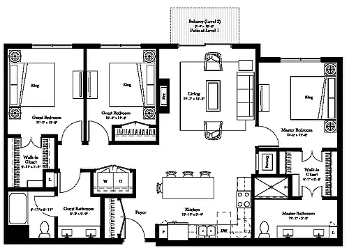 Floor plan Signature Violet (C1s)