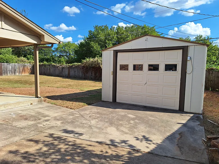 Shed & back yard