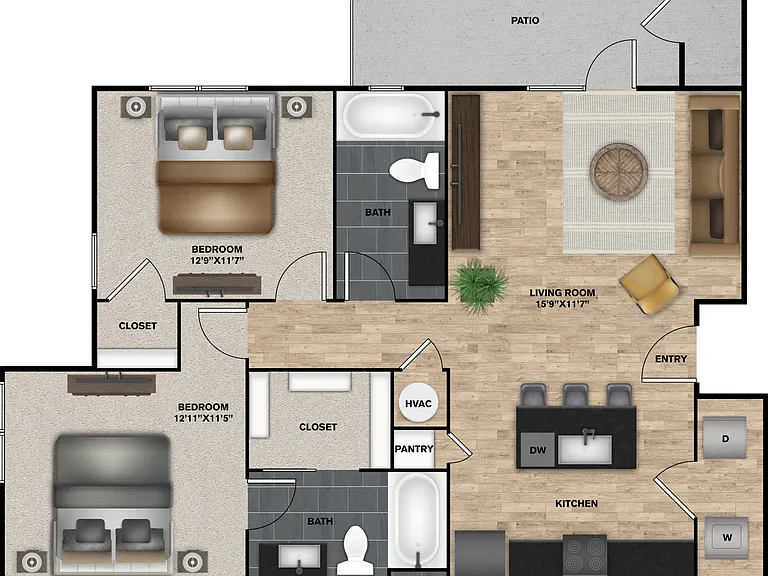 B1 floor plan Tacara at Crosswinds