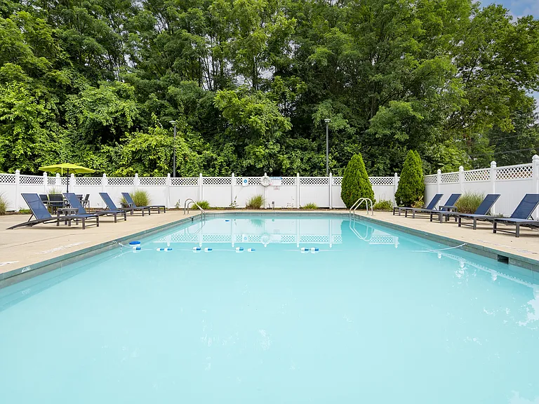 Jump into relaxation the pool is ready for you.