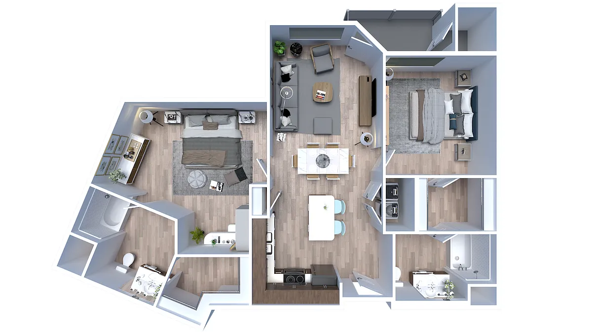 Floor plan 2x2 Tower