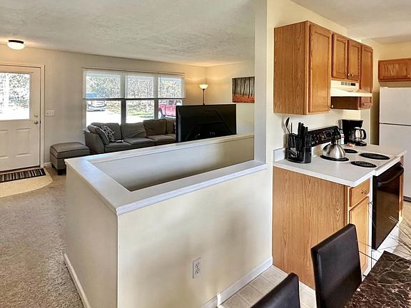 Living room and kitchen