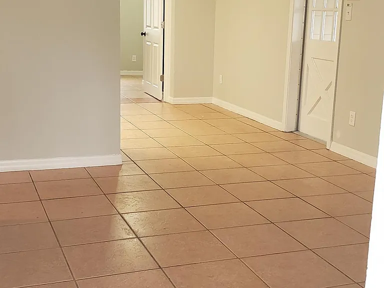 Living room front door view