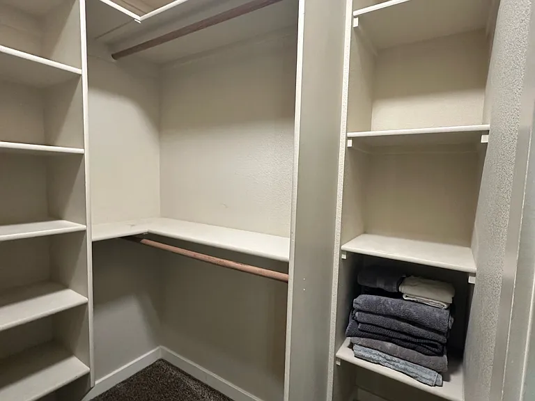 Primary walk in closet