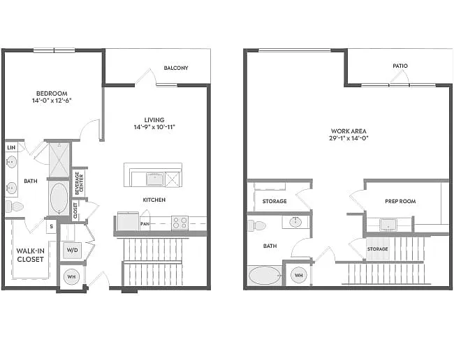 Floor plan A14LW
