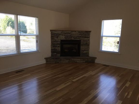 Living room with gas log fireplace
