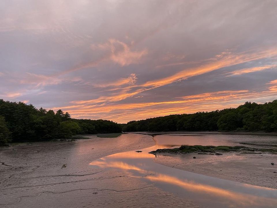 Gorgeous sunsets 
Low tide