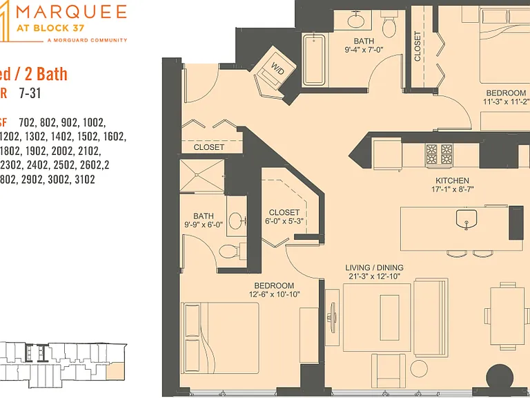 2 Bedroom x 02 2 Bedroom x 02