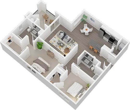 Floor plan 2x2 Sapphire